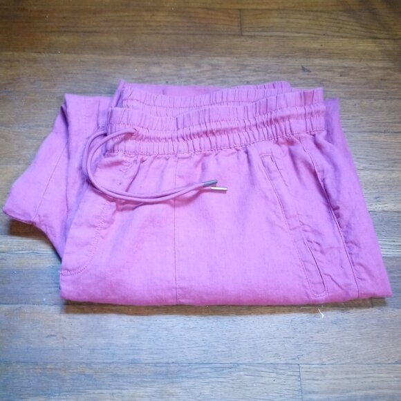 ATHLETA plus retreat linen mid rise wide leg pants (1X) - Picture 14 of 15